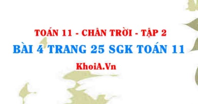 Bài 4 trang 25 Toán 11 Tập 2 Chân trời sáng tạo